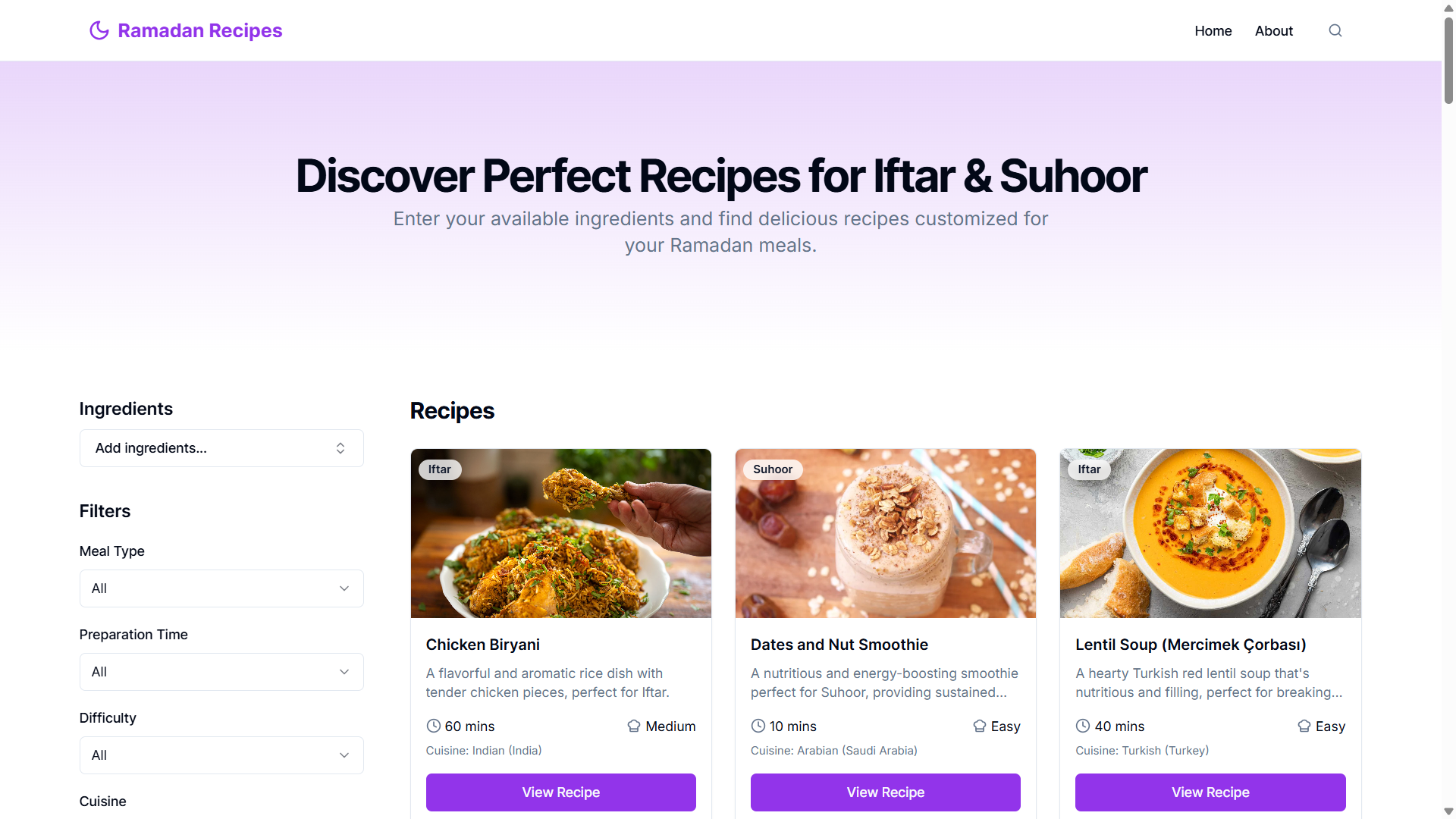 Ramadan Recipes